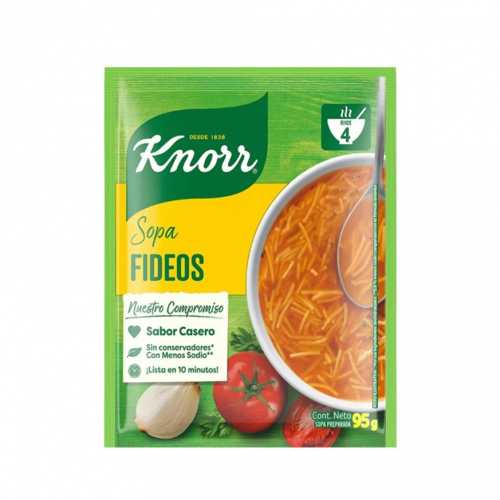 Sopa de fideos Knorr (95 g / 3.35 oz)
