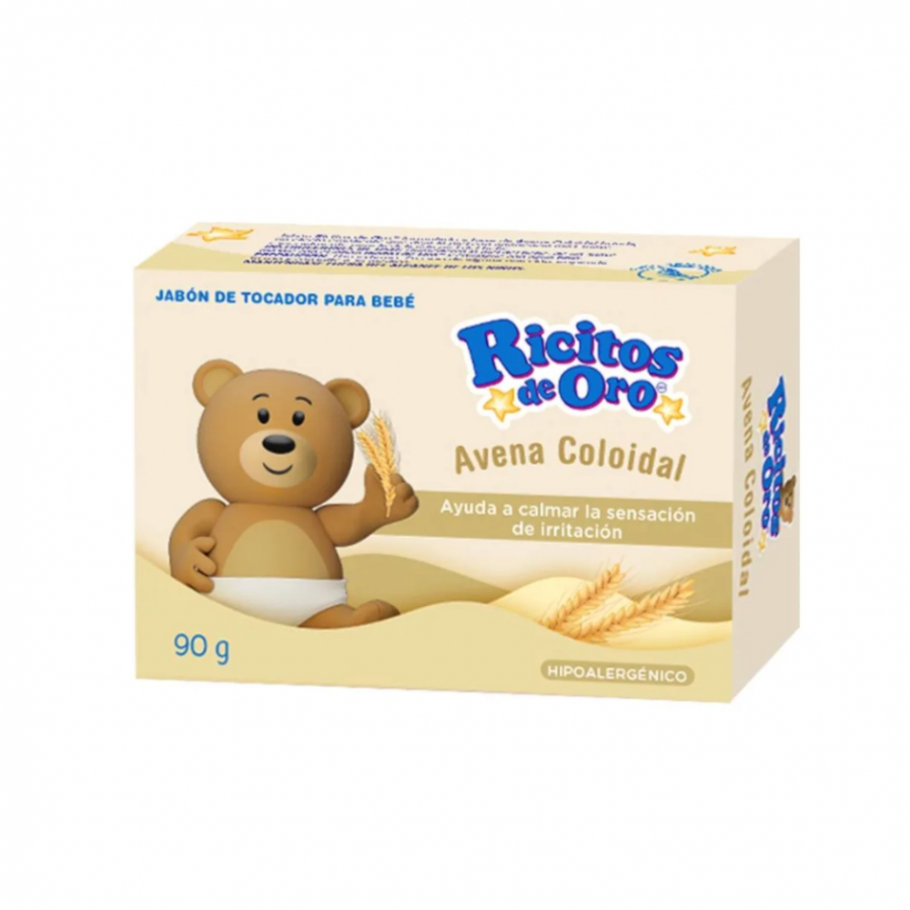 Jabón de tocador para bebé de avena coloidal Ricitos de Oro (90 g / 3.17 oz)