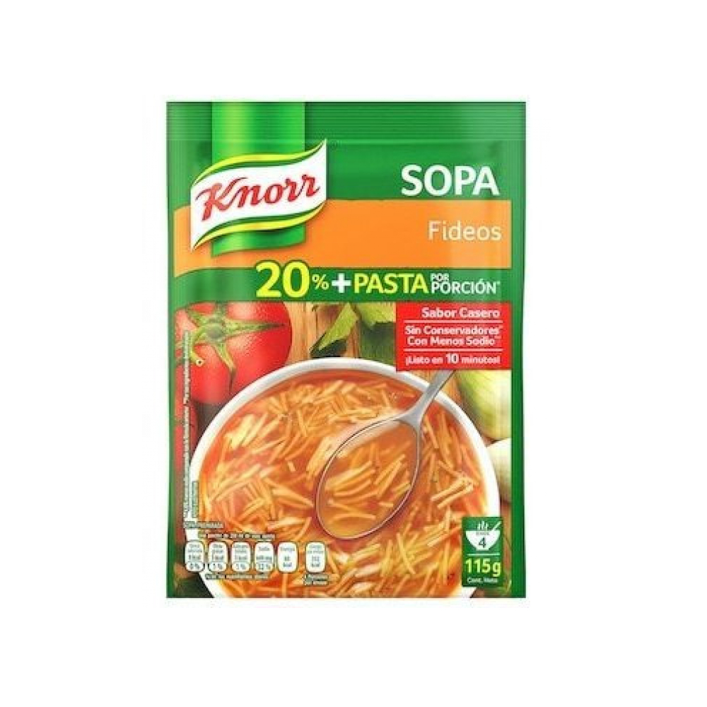 Sopa de fideos sabor casero Knorr (115 g / 4.06 oz)