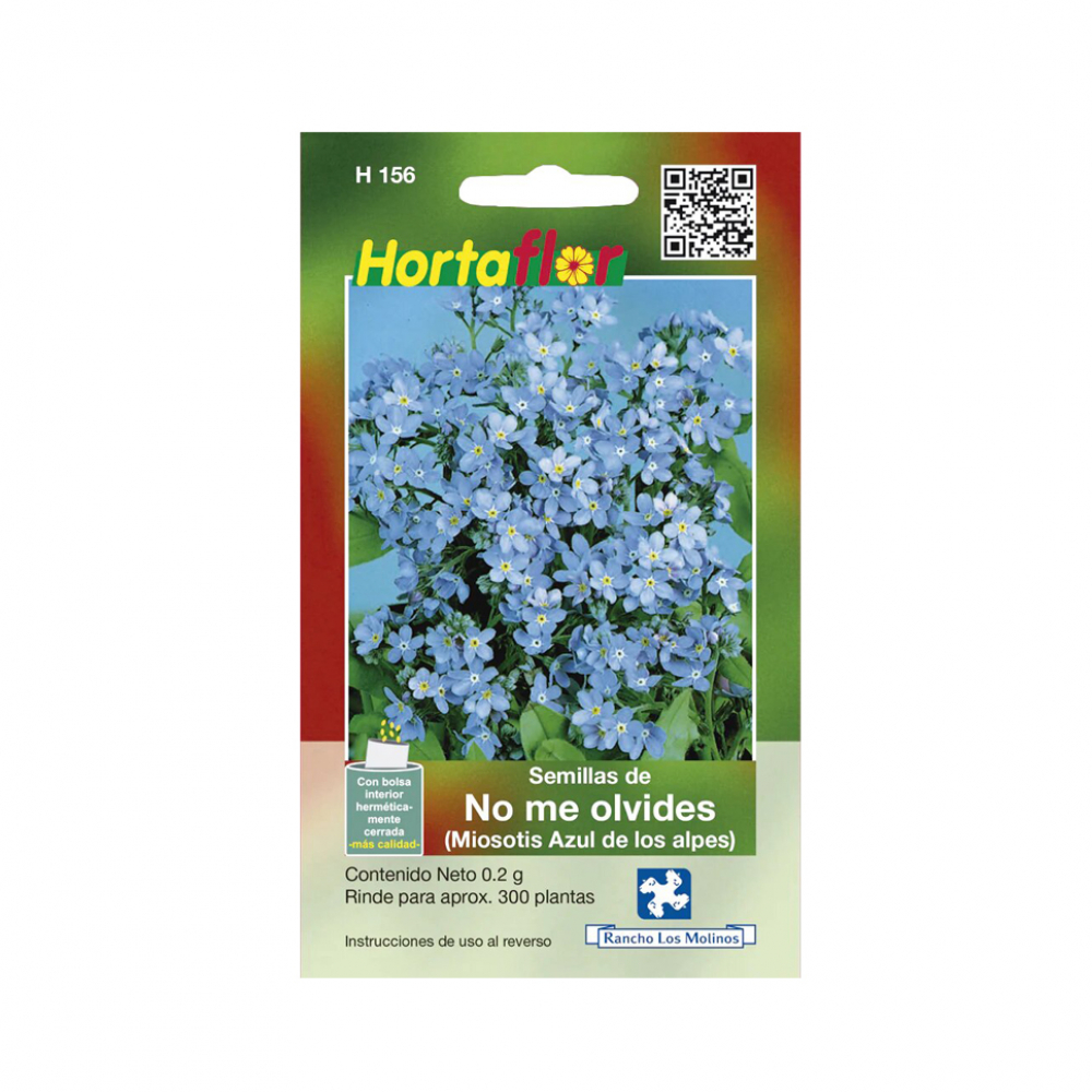 Semillas de no me olvides (miosotis azul de los alpes) Hortaflor (0.2 g)