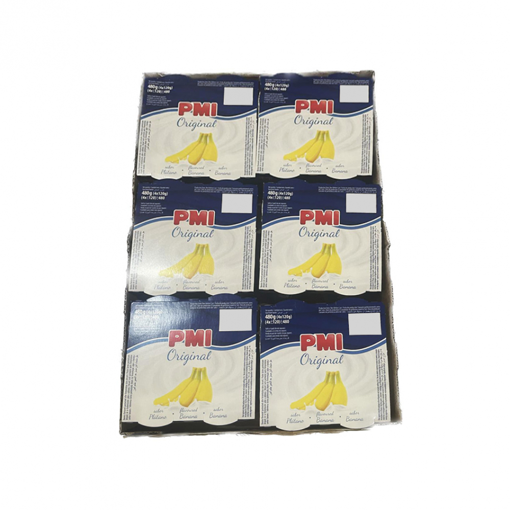 Yogurt de plátano PMI Original (24 x 120 g / 4.23 oz)