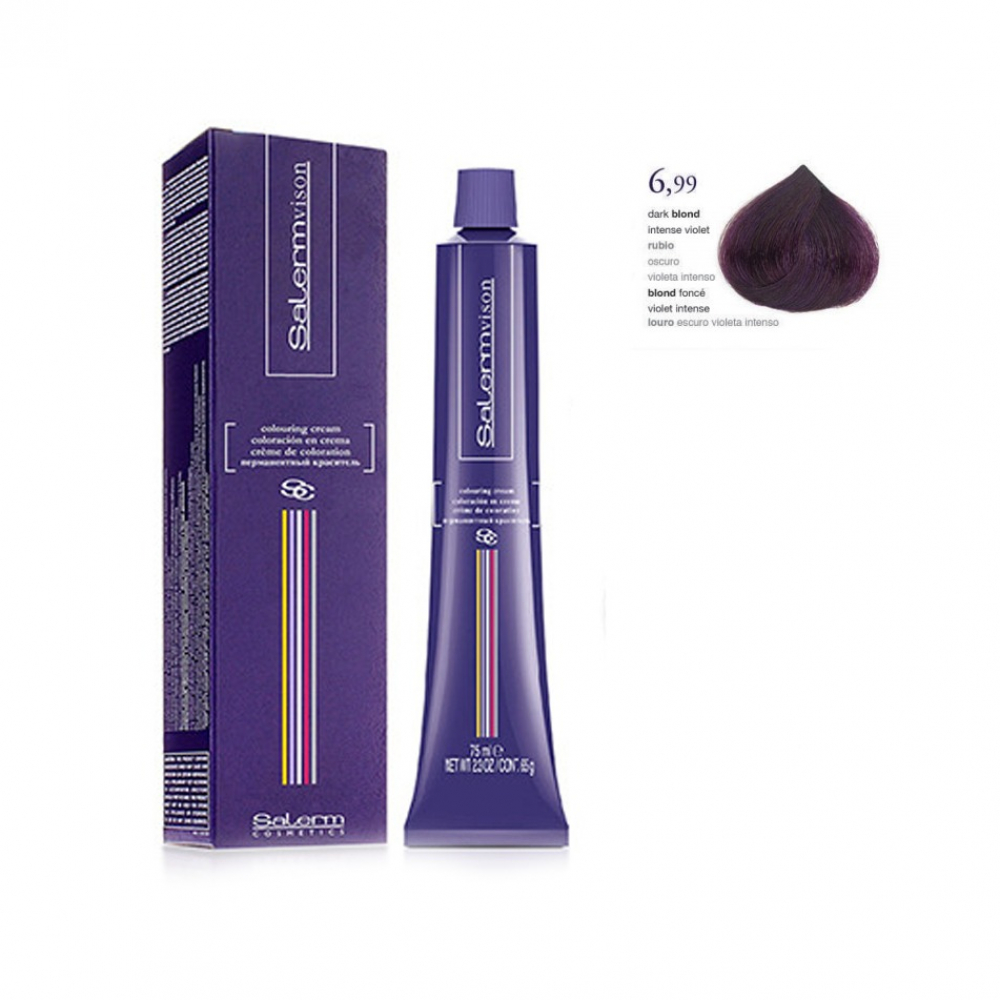 Tinte 6.99 rubio oscuro violeta intenso Salermvison (75 ml)