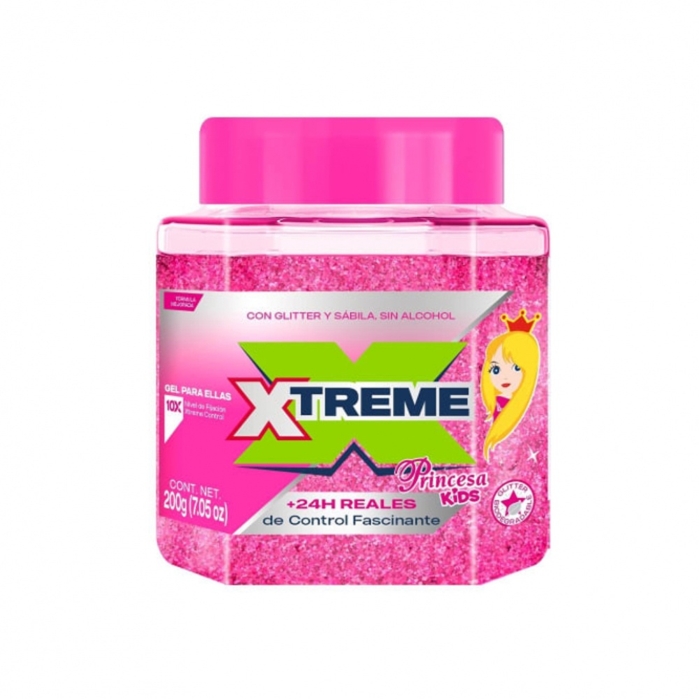 Gel fijador para el cabello Princesa Kids Xtreme (200 g / 7.05 oz)