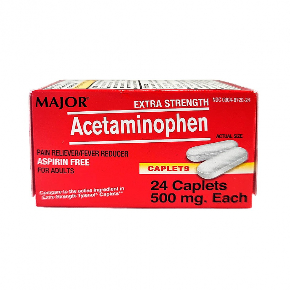 Acetaminofén 500 mg (24 cápsulas)