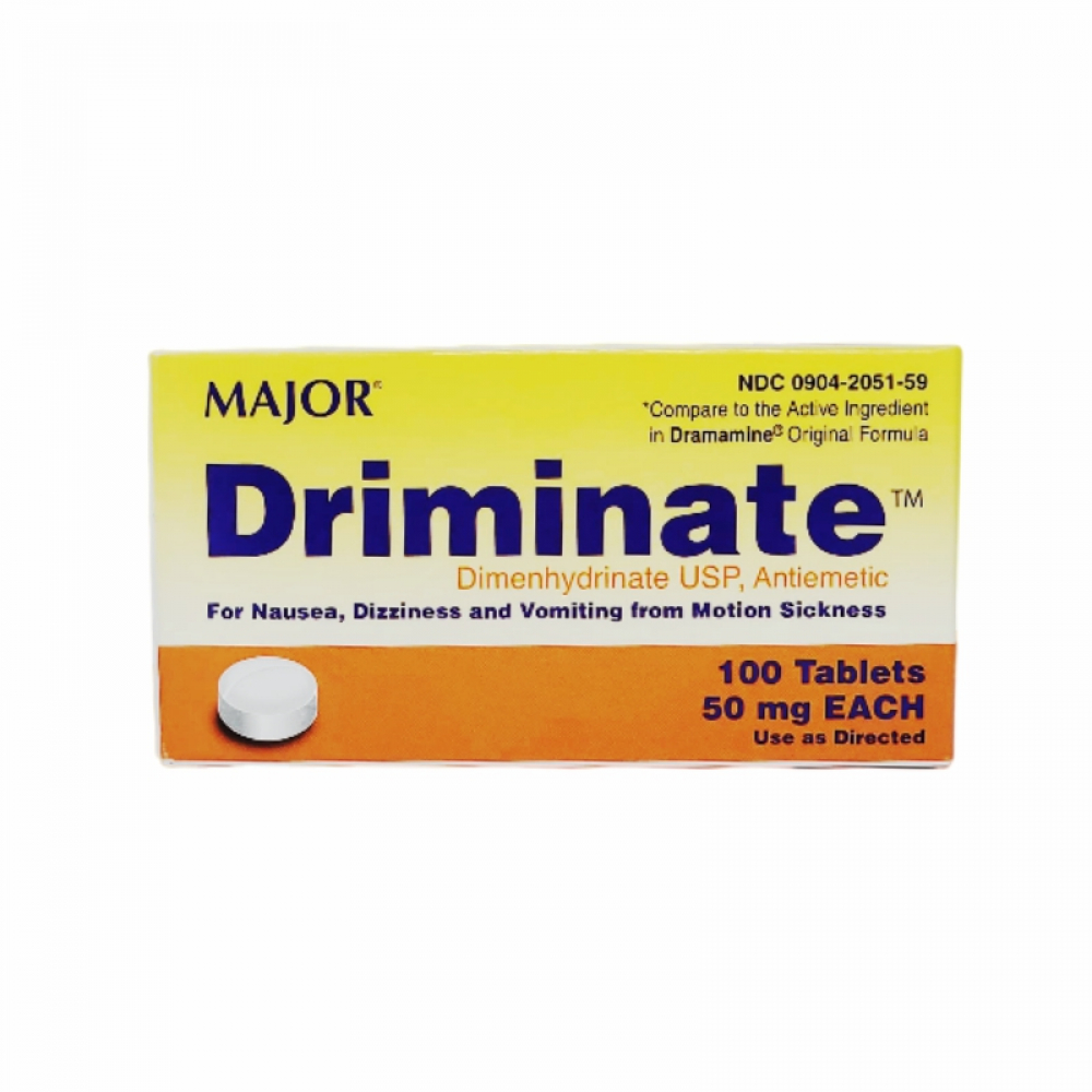 Dimenhidrinato 50 mg (100 tabletas)