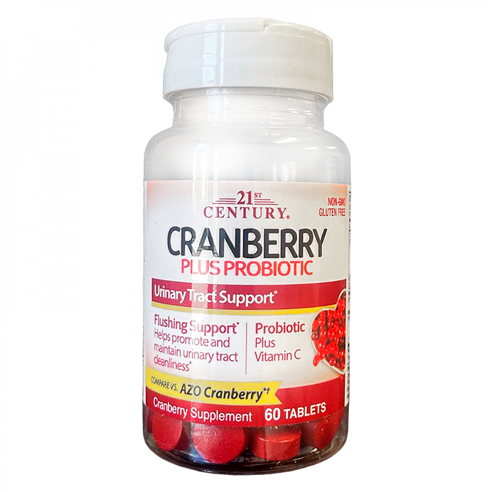 Arándano rojo con probióticos y vitamina C (60 tabletas)