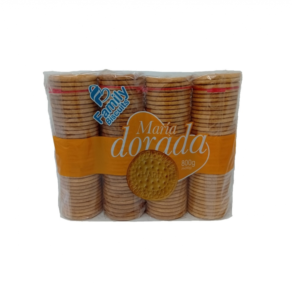 Galleta María dorada Family biscuits (4 x 200 g / 7 oz)
