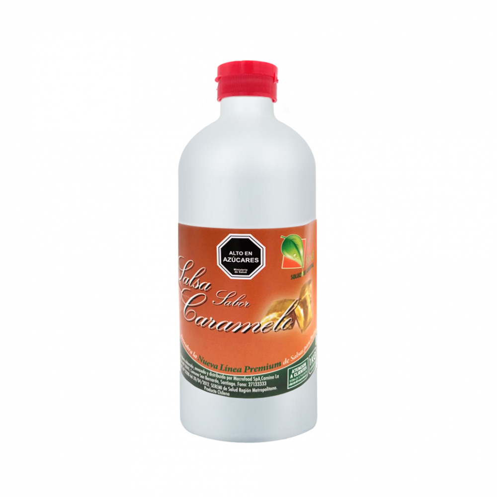 Salsa - sirope - sabor caramelo Macro Food (1 kg / 2.2 lb)