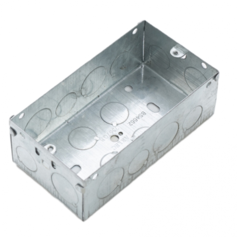 Caja de conexiones de hierro galvanizado 76,2 mm x 152.4 mm