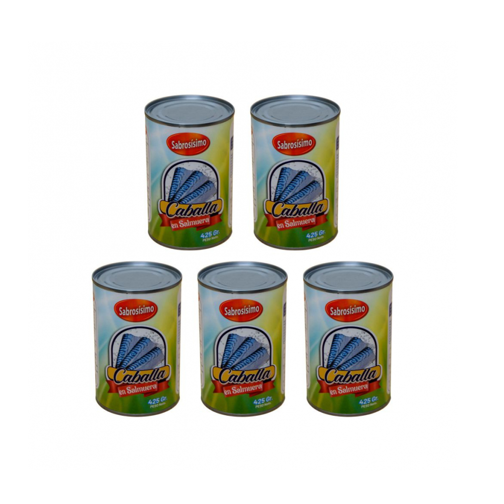 Caballa en salmuera (5 x 425 g / 14.99 oz)