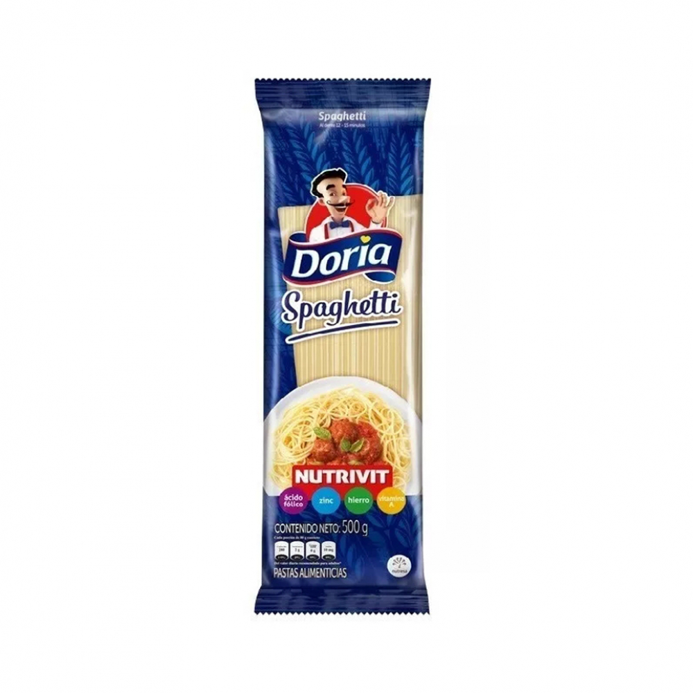 Pastas largas - espaguetis - Doria (500 g / 1.1 lb)