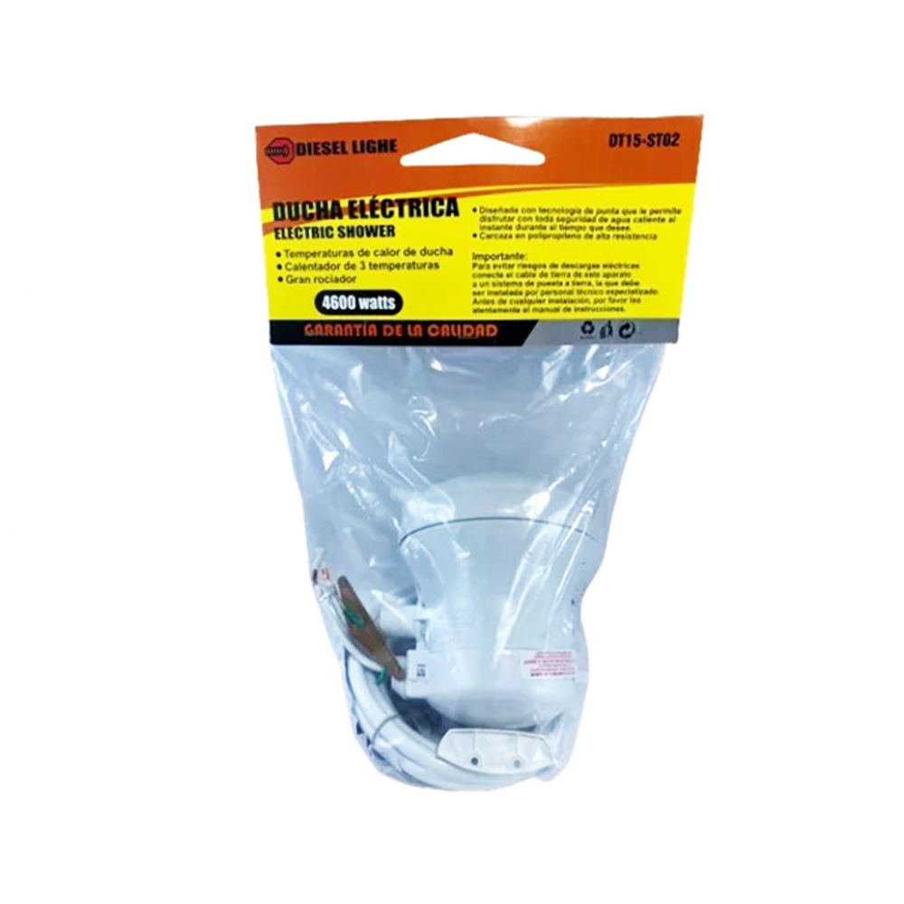 Regadera - ducha - eléctrica estilo corona 4600 W Diesel