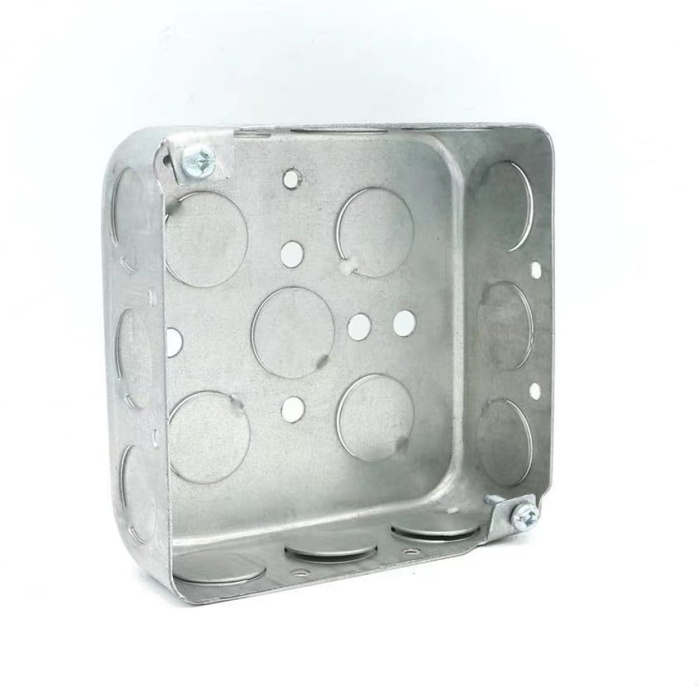 Caja de conexiones de acero galvanizado 4" x 4"