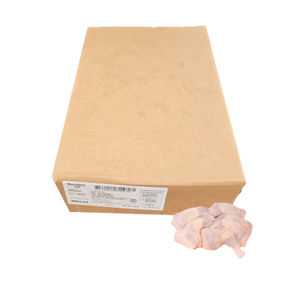 Caja de cuartos traseros de pollo Tender Bird (18.14 kg / 40 lb)