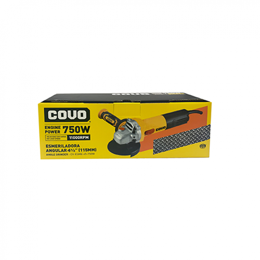 Pulidora - esmeril - angular 115 mm 750 W Covo CV-ESME-45-750W