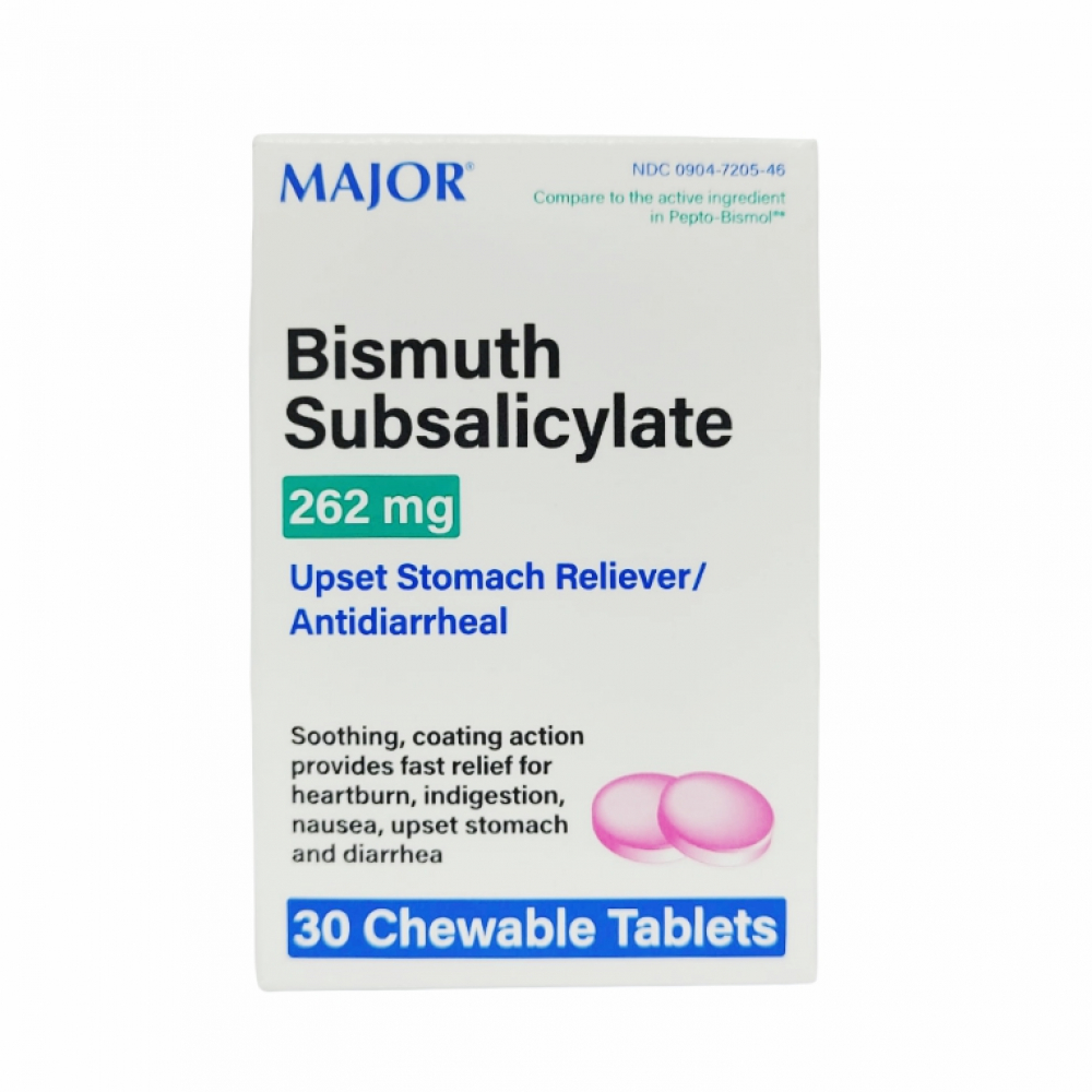 Subsalicilato de bismuto 262 mg (30 tabletas)