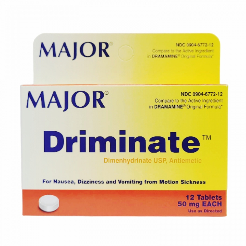 Dimenhidrinato 50 mg (12 tabletas)