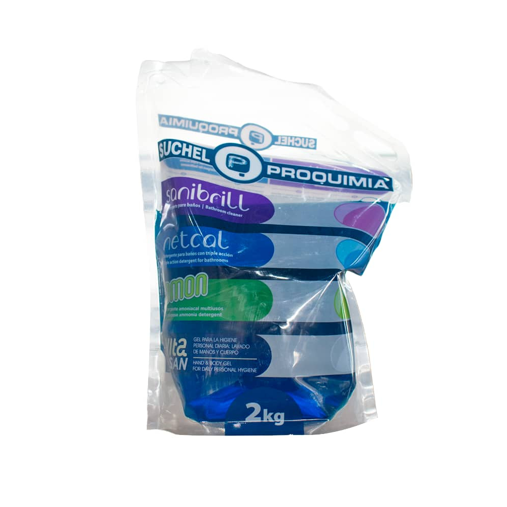 Detergente para baños con triple acción Netcal Suchel Proquimia (2 kg / 4.40 lb)