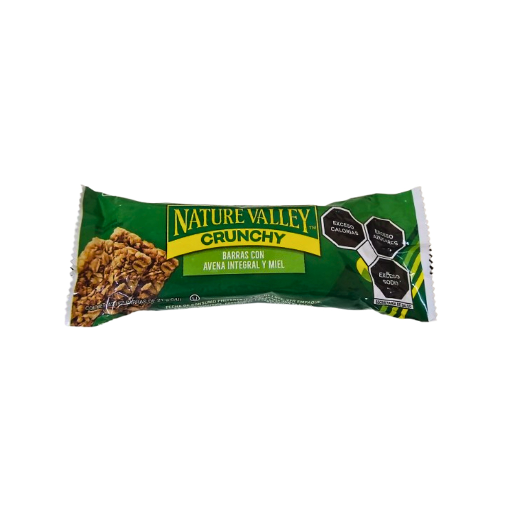 Barra de avena integral y miel Nature Valley Crunchy (21 g)