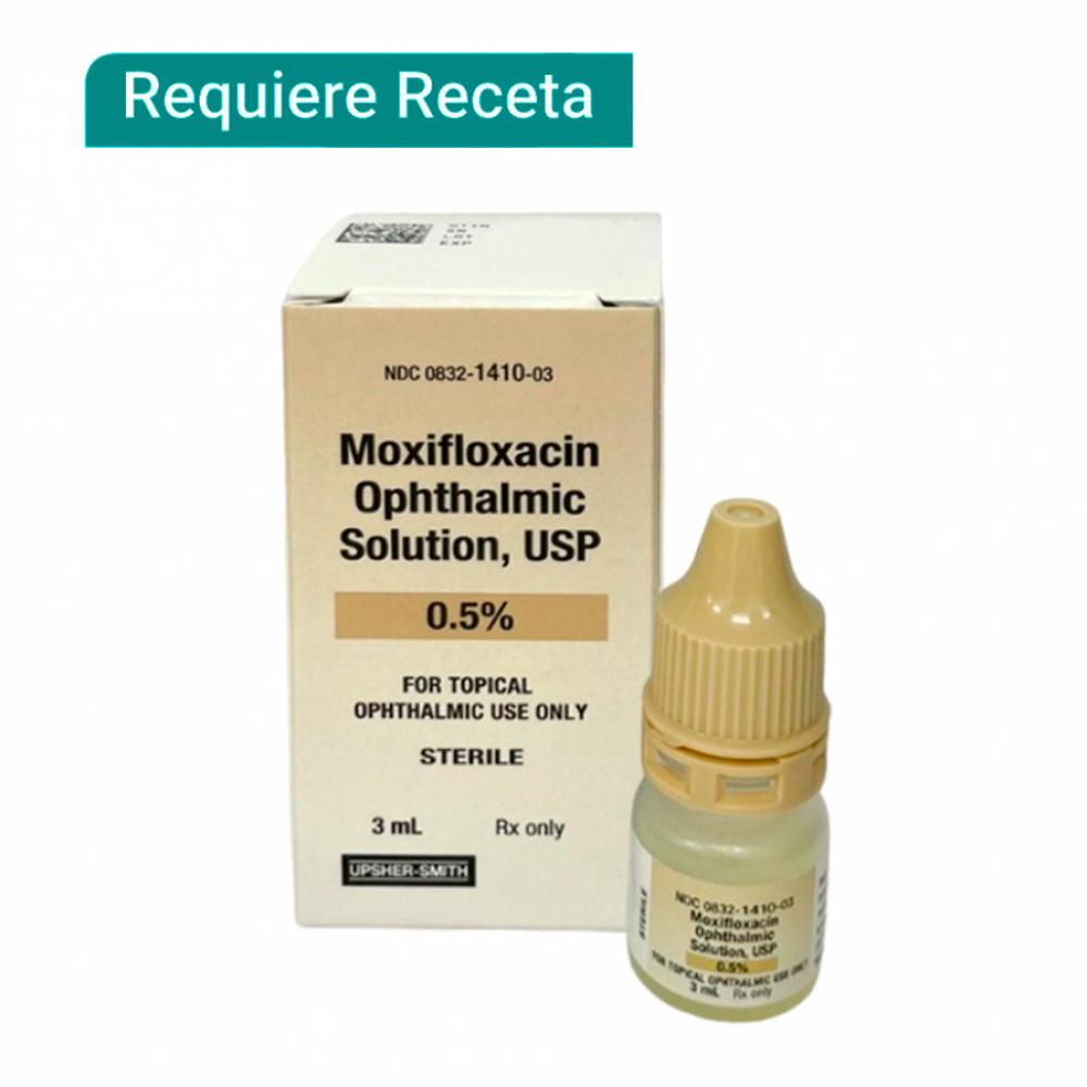 Moxifloxacina solución oftálmica 0.5% (3 ml)
