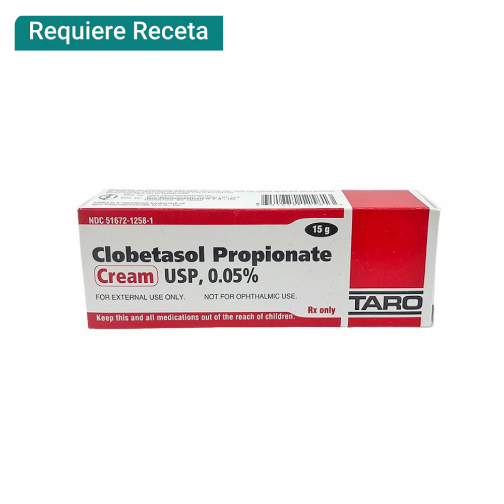 Crema de Propionato de clobetasol 0.05 % (15 g)