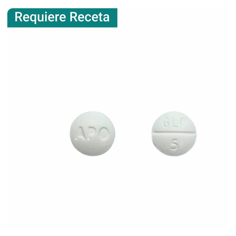Glipizida 5 mg (1 tableta)