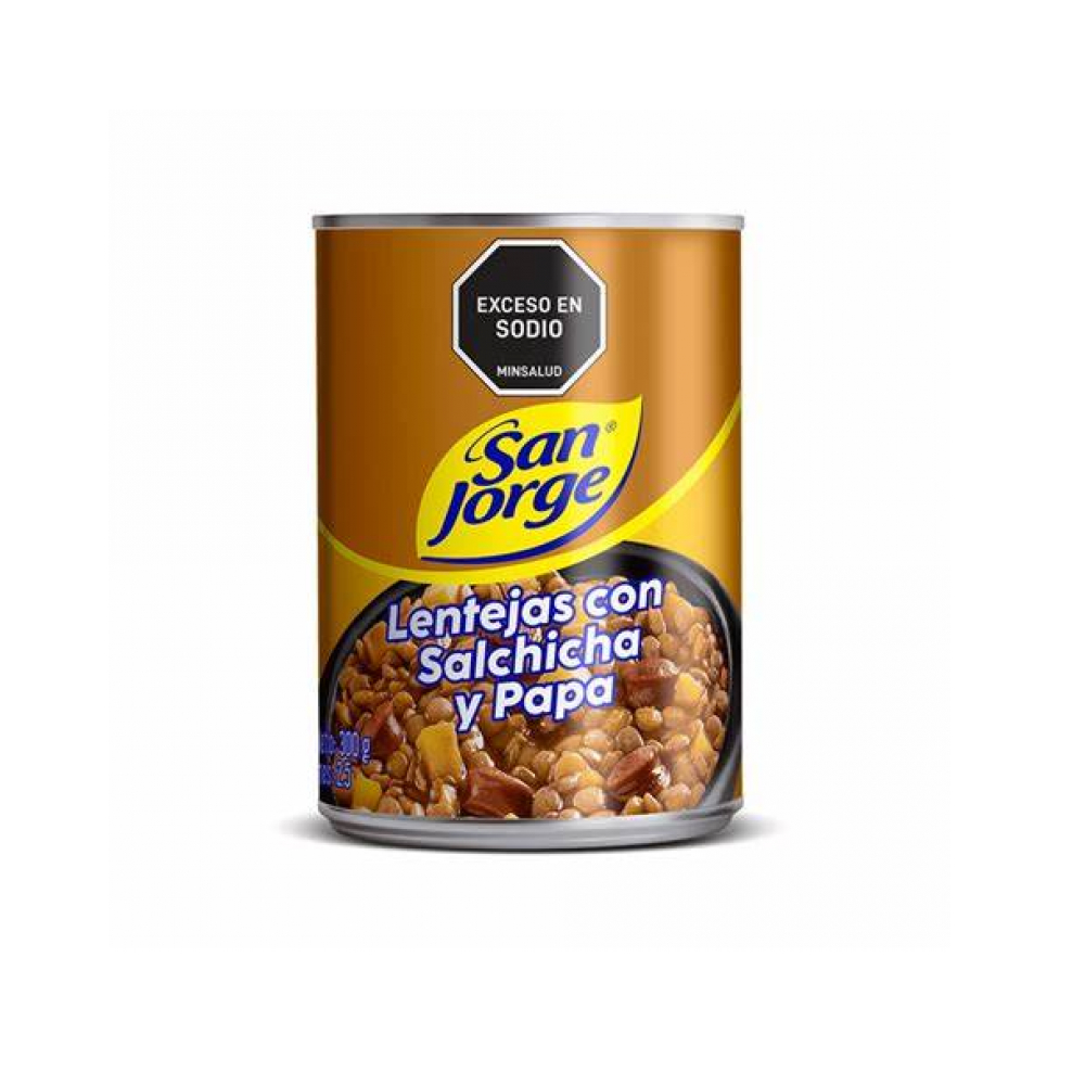 Lentejas con salchicha y papa San Jorge (300 g / 10.58 oz)
