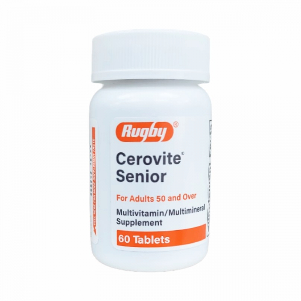 Suplemento multivitamínico y multimineral. Cerovite Senior (60 tabletas)