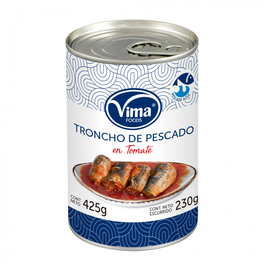 Troncho de pescado en tomate Vima Foods (425 g / 15 oz)