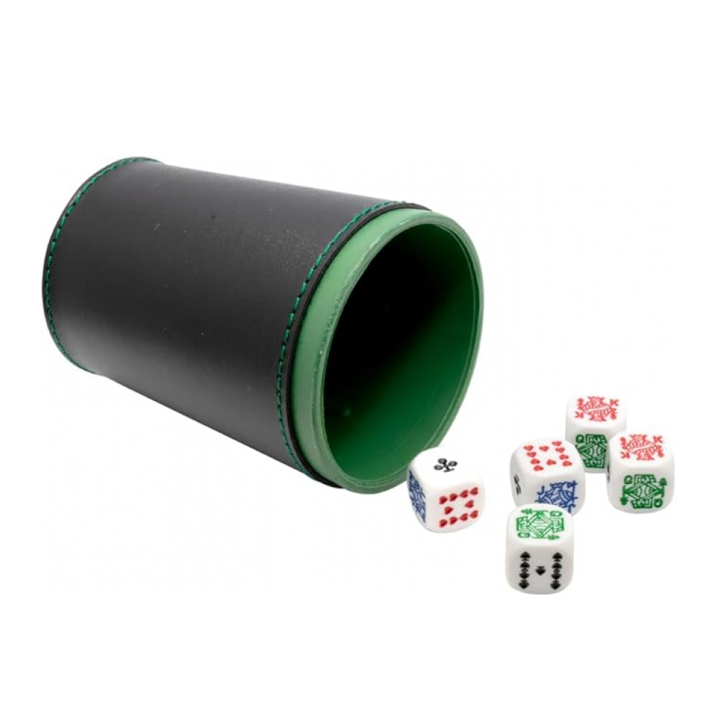 Juego de cubiletes con 5 dados