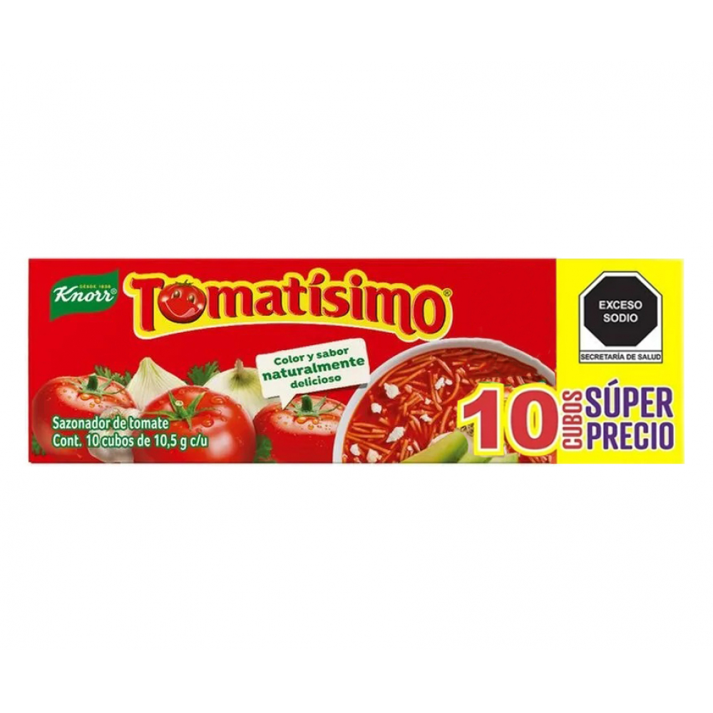 Cubos de sazonador de tomate Tomatísimo Knorr (105 g / 3.7 oz)
