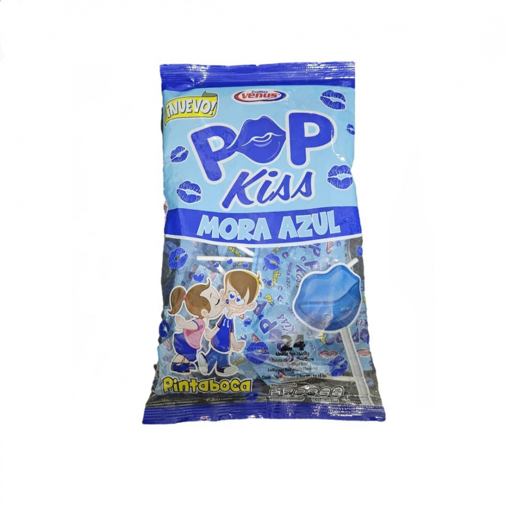 Paleta de mora azul pintaboca Confites Venus (228 g / 8.04 oz)