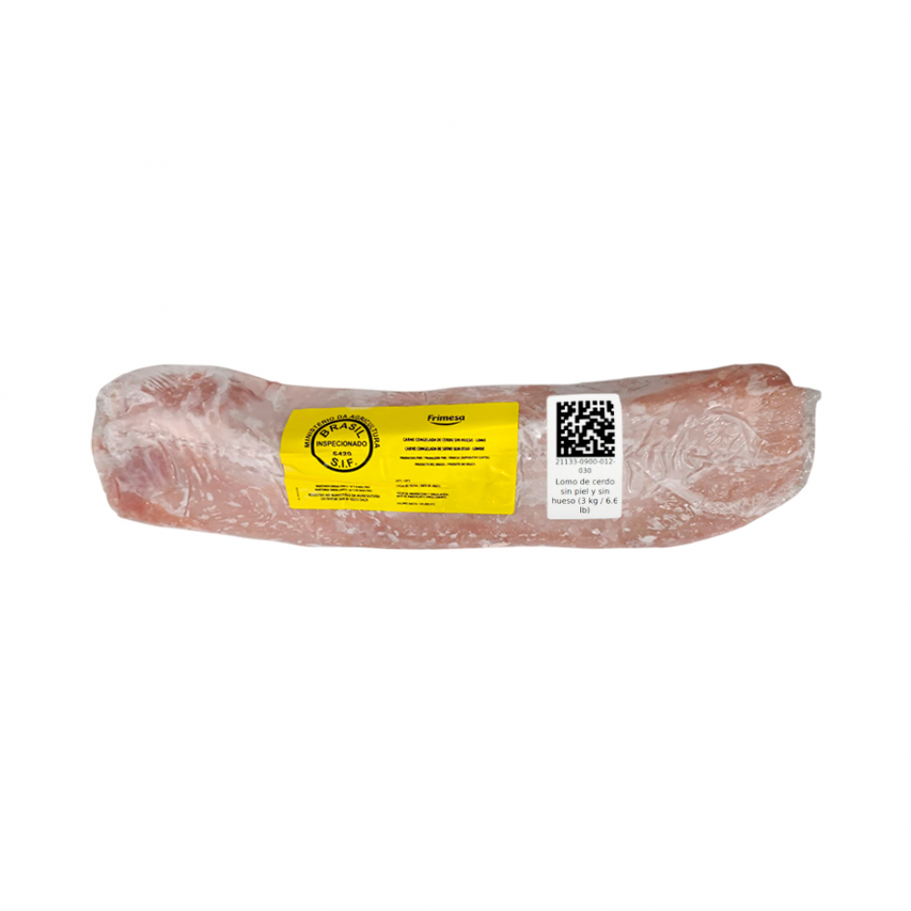 Lomo de cerdo sin piel y sin hueso (3 kg / 6.6 lb)