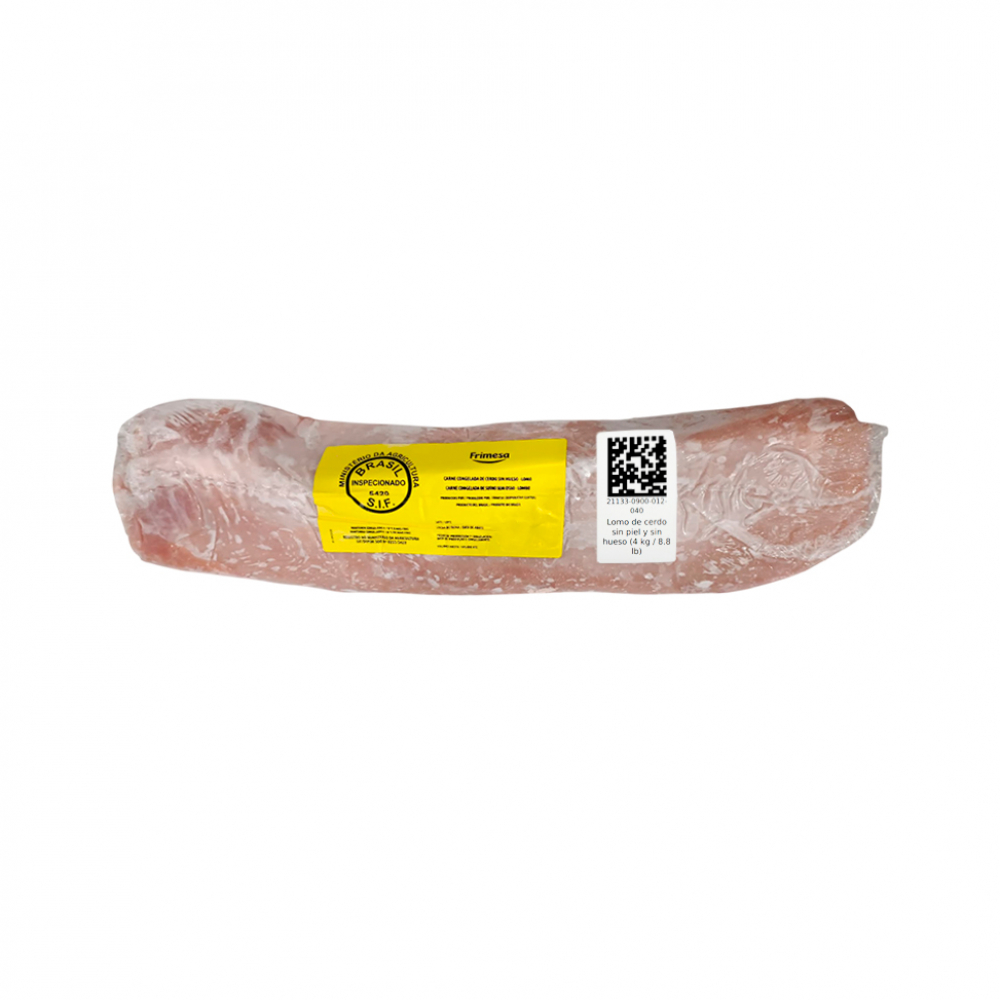 Lomo de cerdo sin piel y sin hueso (4 kg / 8.8 lb)