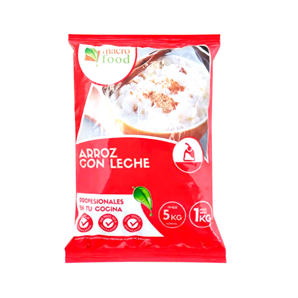 Arroz con leche Macro Food (1 kg / 2.2 lb)