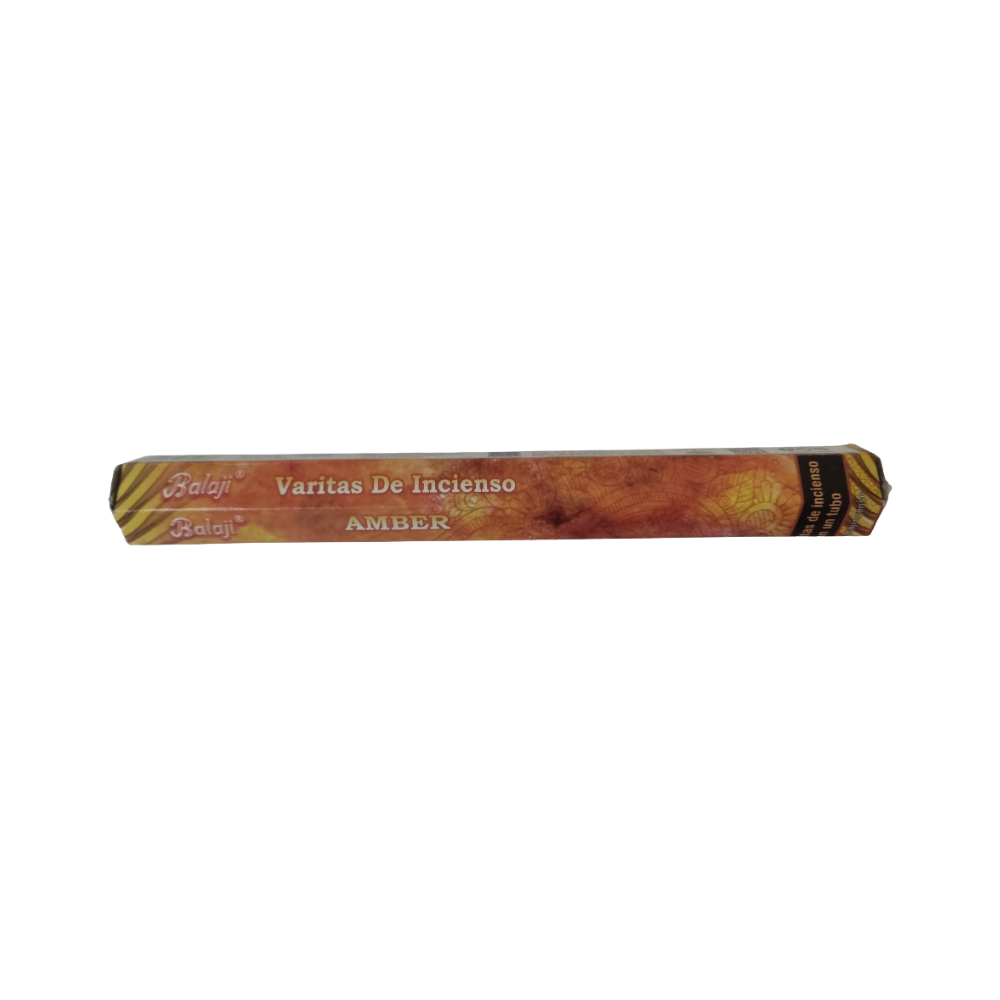 Estuche de incienso amber Balaji (20 U)