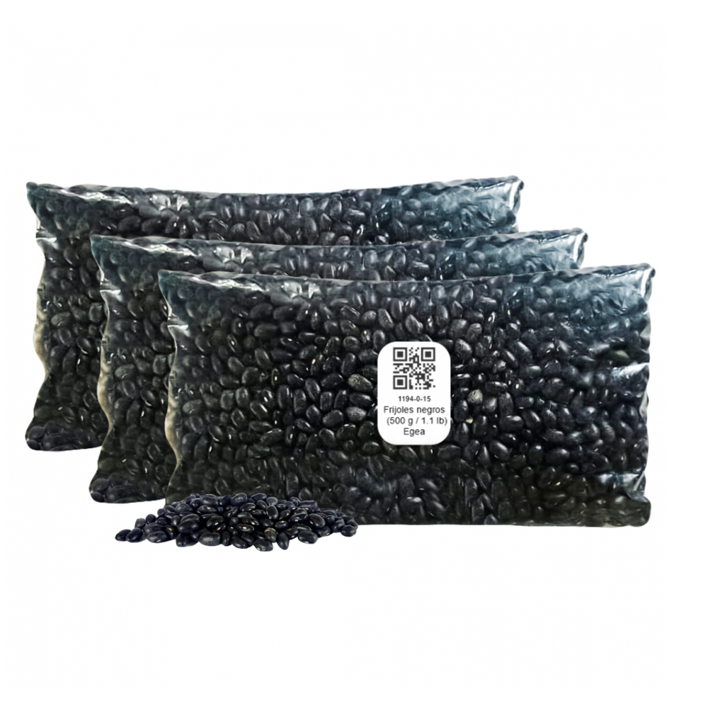 Frijoles negros (3 x 500 g / 1.1 lb)
