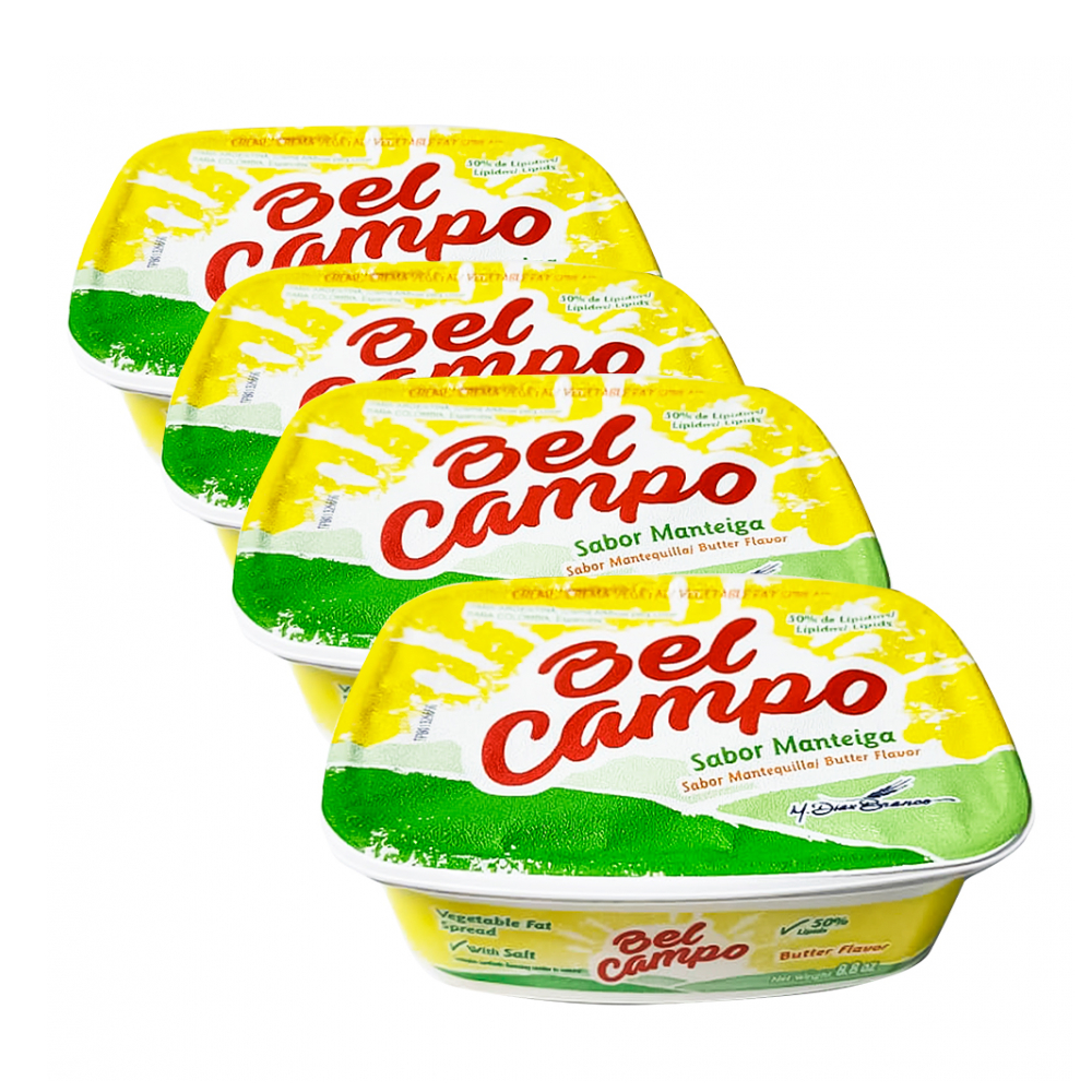Crema vegetal con sabor a mantequilla Bel Campo (4 x 250 g / 8.81 oz)