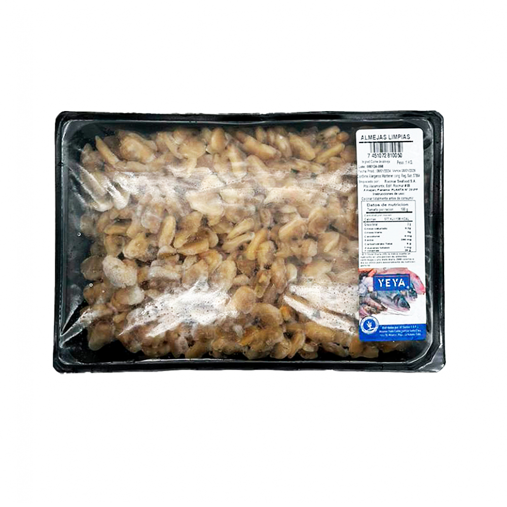 Almejas limpias Yeya (1 kg / 2.2 lb)