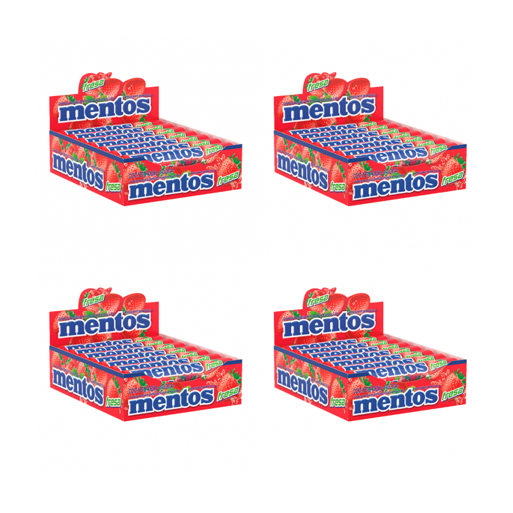 Caramelo masticable sabor fresa Mentos (4 x 406.56 g / 14.34 oz)