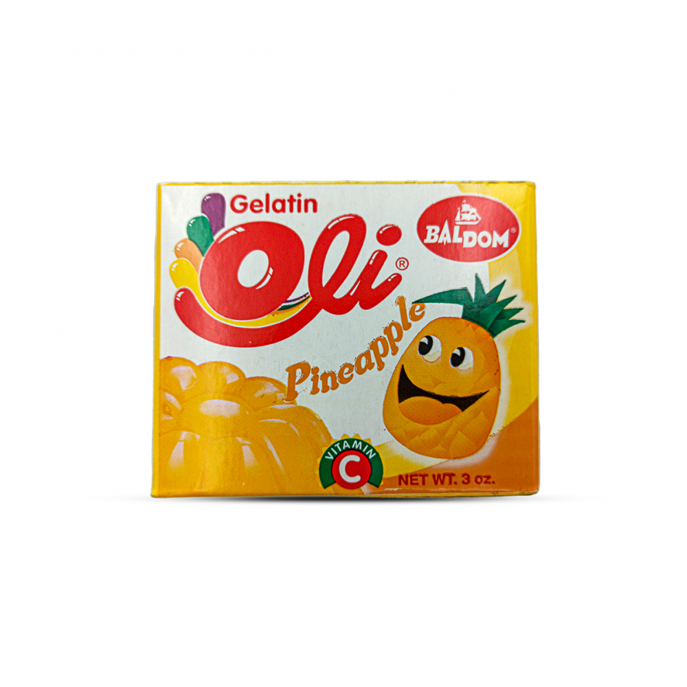 Gelatina sabor piña Oli(85 g / 3 oz)