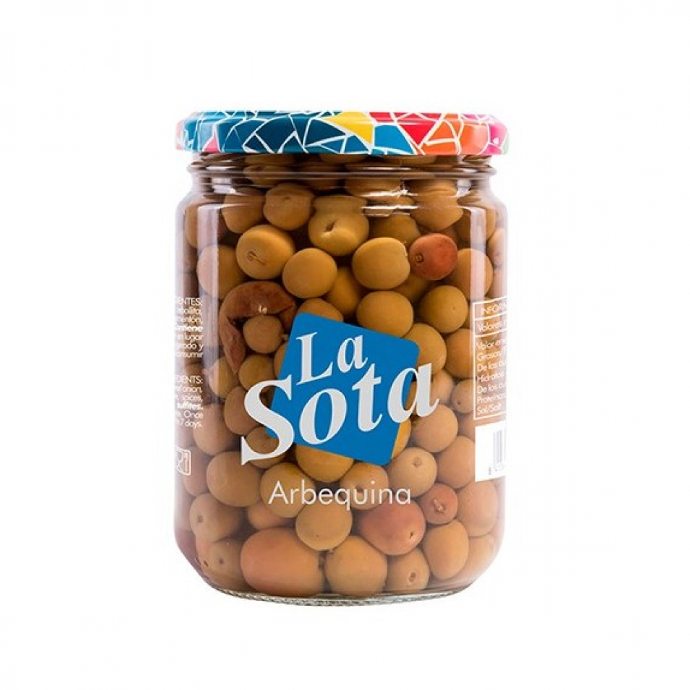 Aceitunas de color cambiante Arbequina La Sota (250 g / 8.82 oz)