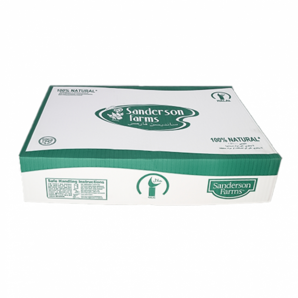 Caja de muslos de pollo Sanderson Farms (10 kg / 22 lb)