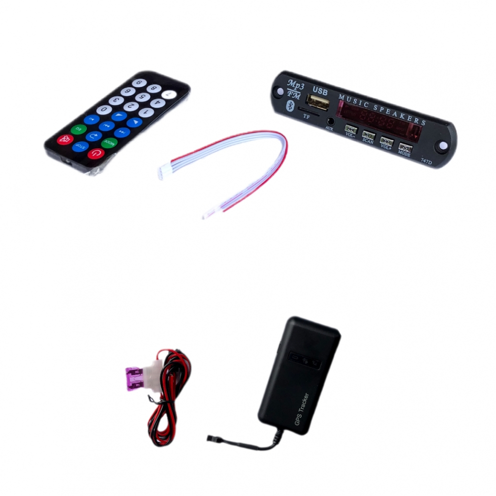 Rastreador GPS + Dispositivo multifuncional MP3.