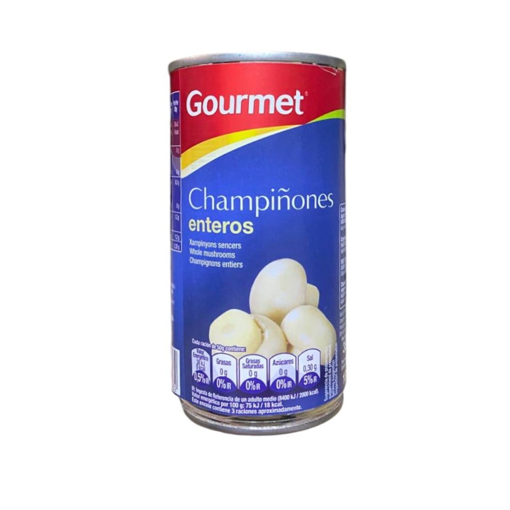 Champiñones enteros Gourmet (355 g / 12.52 oz)