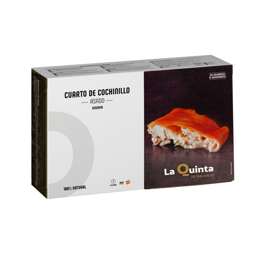 Cuarto de cochinillo asado precocinado Segovia La Quinta de Tabladillo (1.3 kg / 2.86 lb)
