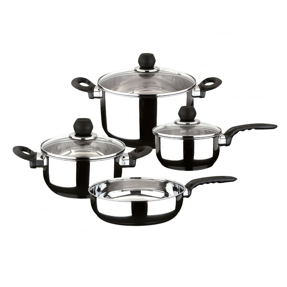 Juego de ollas de cocina de acero inoxidable de 7 piezas Magefesa
