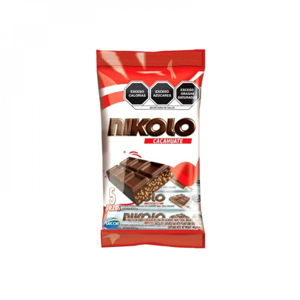 Tableta con sabor a chocolate rellena con maní Arcor (140 g / 4.93 oz)