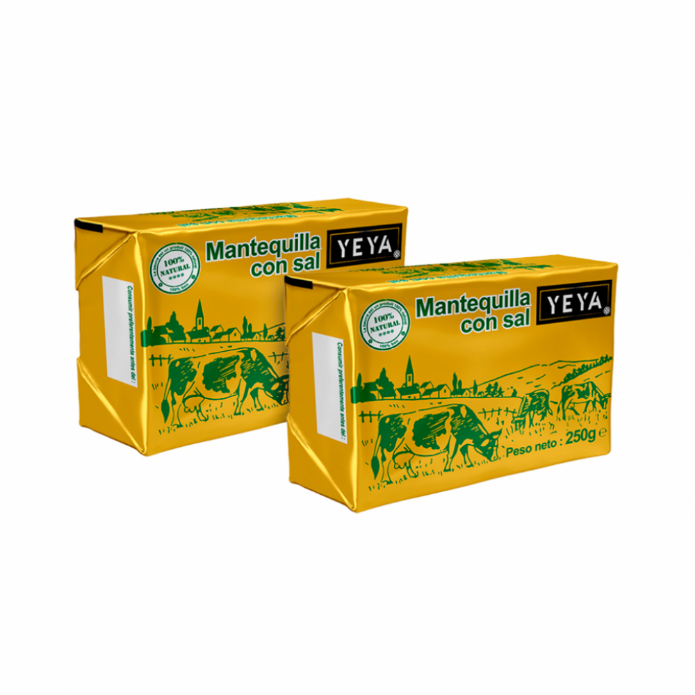 Mantequilla con sal Yeya (2 x 250 g / 8.81 oz)