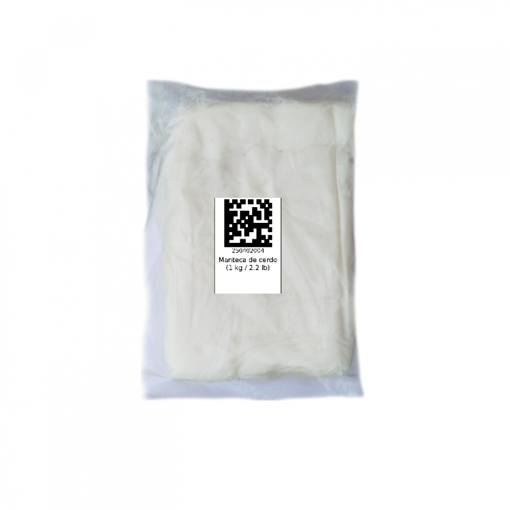 Manteca de cerdo (1 kg / 2.2 lb)